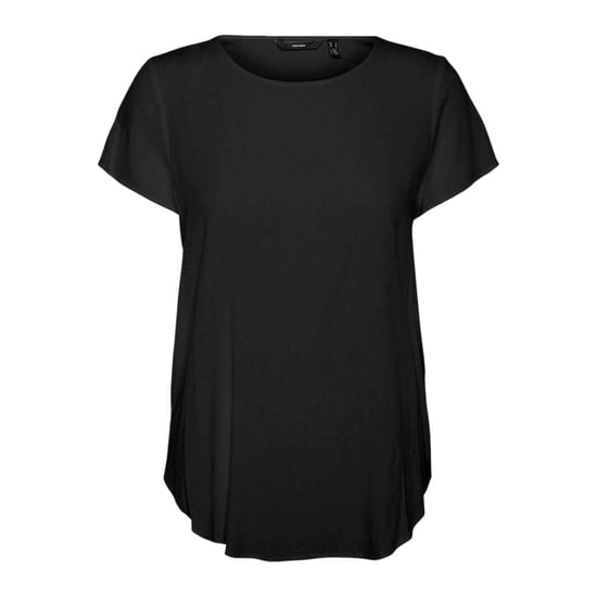 Vero Moda - Bluse für Damen, Rundhalsausschnitt, kurzärmlig (Schwarz) - Image 2
