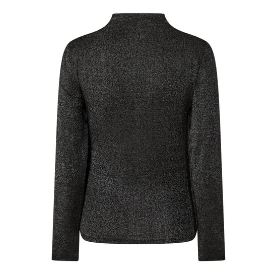 Pieces - Bluse für Damen, Stehkragen, Schmal, kurzärmlig (Schwarz) - Image 2
