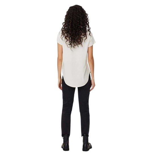 Vero Moda - Bluse für Damen, Rundhalsausschnitt, kurzärmlig (Schneeweiß (Farbe)) - Image 3