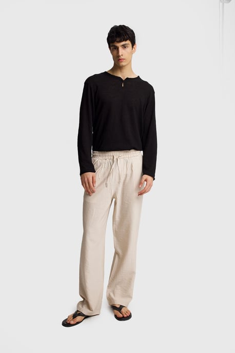 Herren Weitbein-Hose mit elastischem Bund - Image 1