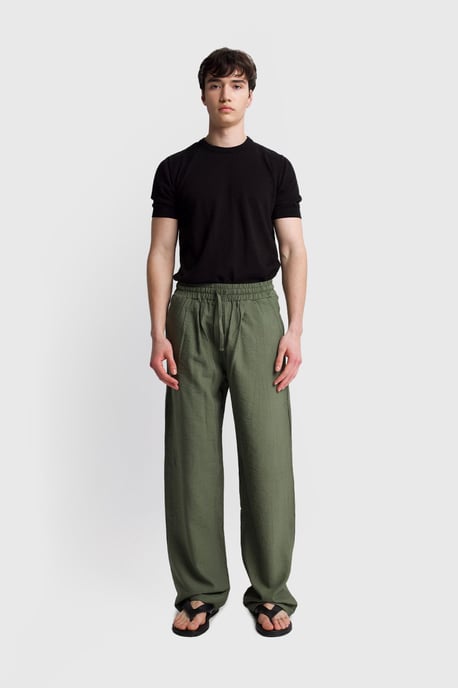 Herren Weitbein-Hose mit elastischem Bund - Image 2
