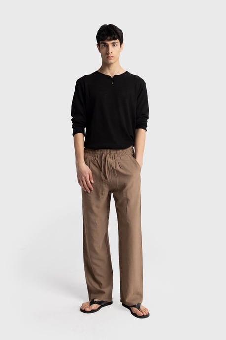 Herren Weitbein-Hose mit elastischem Bund - Image 3