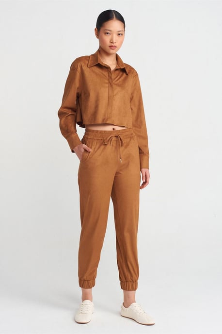 Faux Wildleder Jogginghose - Image 1