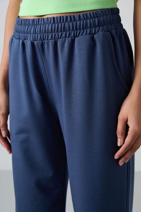 Damen Hochbundige Relaxed Fleece Jogginghosen - Image 4