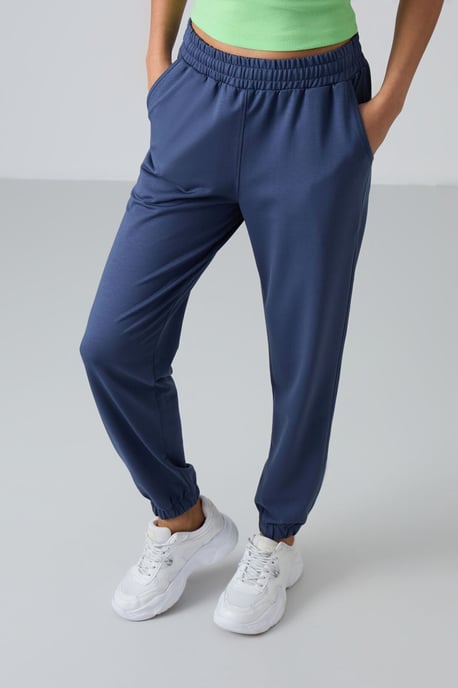 Damen Hochbundige Relaxed Fleece Jogginghosen - Image 5