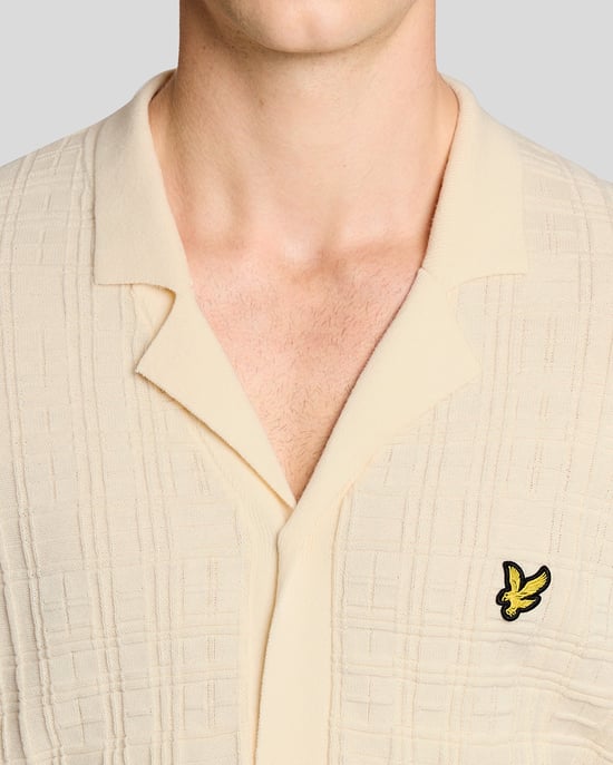 Revere Collar Gestricktes Resort-Shirt - Image 3
