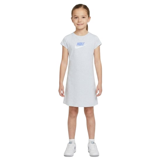 Nike - T-Shirt-Kleid für Mädchen, kurzärmlig (Grau) - Image 1