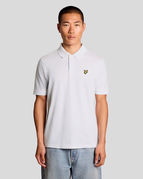 Jacquard-Besatz Polohemd - Image 1