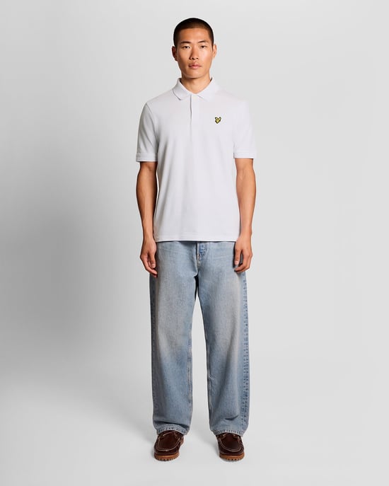 Jacquard-Besatz Polohemd - Image 2