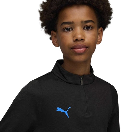 Puma - Drill-Top für Kinder, mit kurzem Reißverschluss (Schwarz/Blau) - Image 4