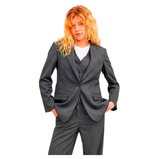 JJXX - "Mary" Blazer für Damen, Einreihig (Grau meliert) - Image 4
