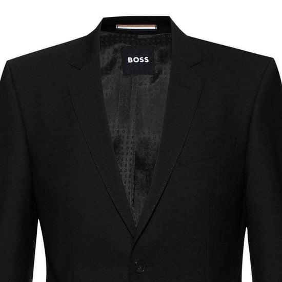 Boss - "H-Huge" Anzugjacke für Herren, Einreihig, Schmal (Schwarz) - Image 3