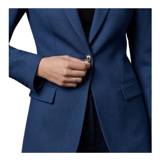 Boss - Blazer für Damen, Einreihig, Schmal (Blau) - Image 3