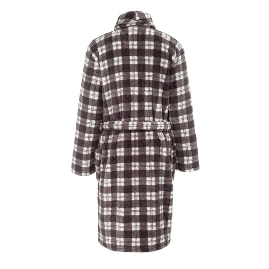 Howick - Morgenmantel für Herren, Fleece, Für die Freizeit (Grau/Schwarz) - Image 2