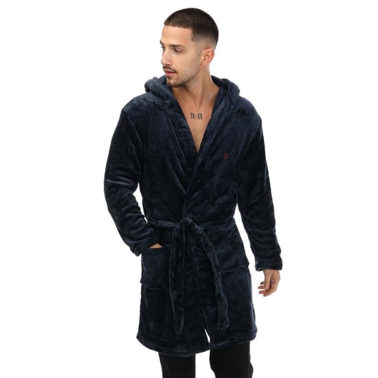Farah - Morgenmantel für Herren, Polyester (Marine) - Image 4