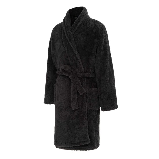 Howick - Morgenmantel für Herren, Plüsch Fleece, Langärmlig (Schwarz) - Image 3