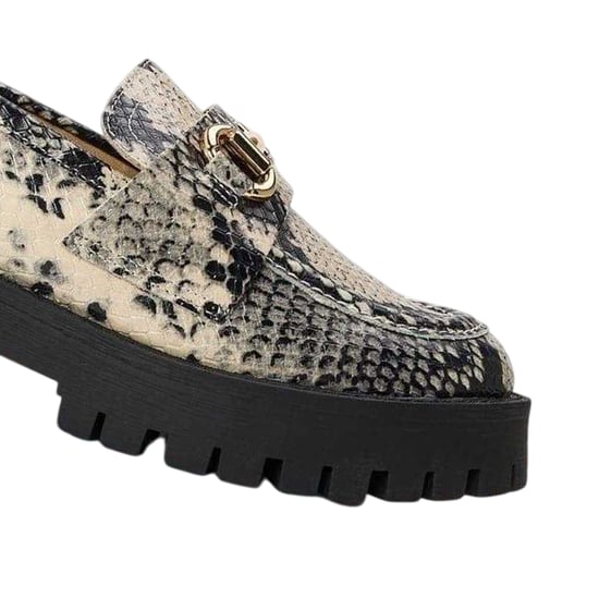 Steve Madden - Schlangenmuster Halbschuhe für Damen (Hellbeige) - Image 3