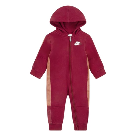 Nike - Overall für Baby, mit Kapuze, Polyester-Baumwollmischgewebe (Rot) - Image 2