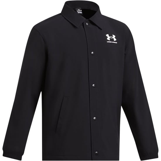 Under Armour - Trainerjacke für Jungen, Front Knopfleiste, gewebter Stoff (Schwarz/Weiß) - Image 3