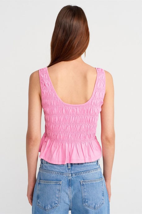 Texturierte Baumwoll-Modal-Crop-Cami-Bluse - Image 2