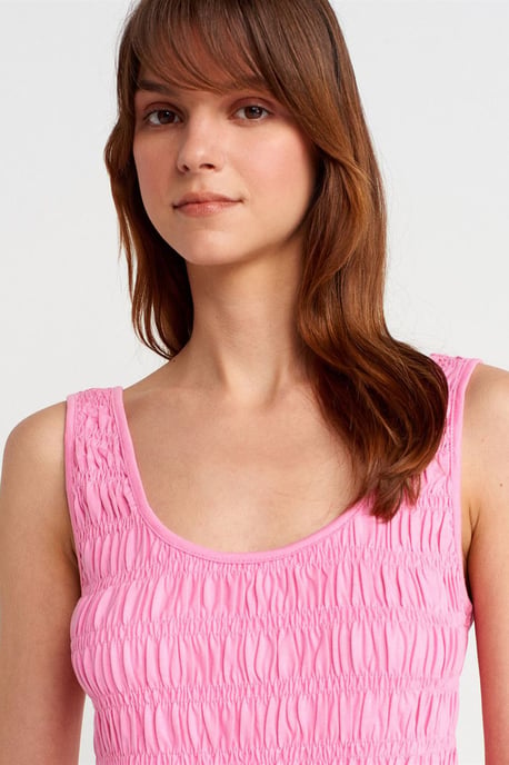 Texturierte Baumwoll-Modal-Crop-Cami-Bluse - Image 3