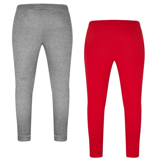 Reebok - "Basic" Jogginghosen für Kinder (2er-Pack) (Grau/Rot) - Image 3