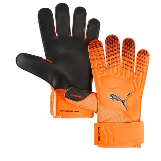 Puma - "Ultra Play" Torhüter-Handschuhe für Kinder (Orange/Schwarz) - Image 1