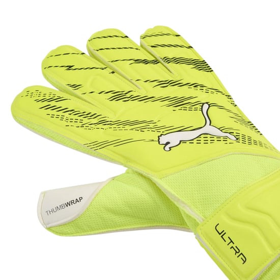 Puma - "Ultra Play" Torhüter-Handschuhe für Kinder (Limone/Schwarz) - Image 2