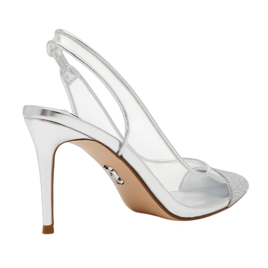 Steve Madden - "Leena" Metallic Pumps für Damen, Sling Back (Silber) - Image 2
