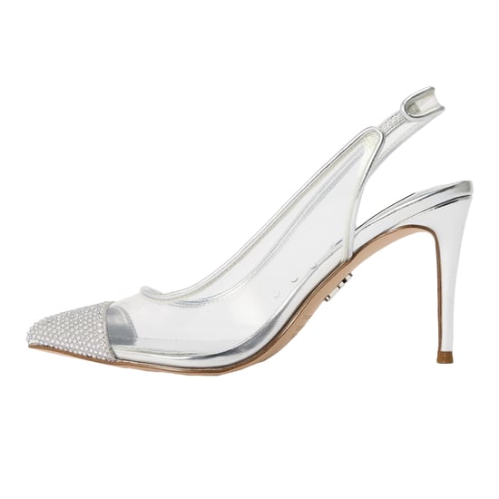 Steve Madden - "Leena" Metallic Pumps für Damen, Sling Back (Silber) - Image 3