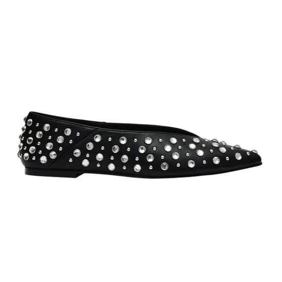 Steve Madden - "Venecia" Neuheit Pumps für Damen, Leder, Mandel Zeh, Flach (Schwarz) - Image 3