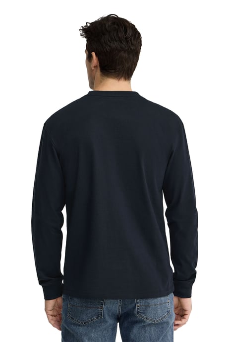 Langärmliges T-Shirt marineblau mit geradem Schnitt und Rigby Go Stickerei - Image 3
