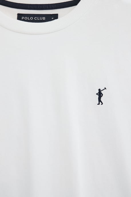 Langärmliges T-Shirt weiß mit geradem Schnitt und Rigby Go Stickerei - Image 5
