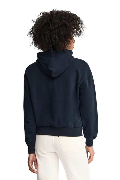 Sweatshirt marineblau mit Kapuze, Reißverschluss und Rigby Go Stickerei - Image 3