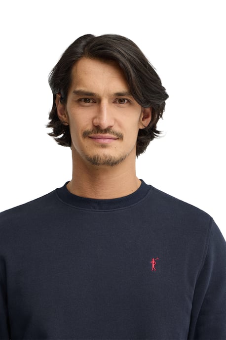Sweatshirt marineblau im Relaxed Fit mit Rigby Go Stickerei - Image 2