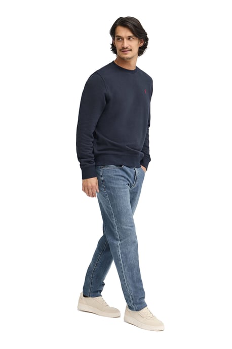 Sweatshirt marineblau im Relaxed Fit mit Rigby Go Stickerei - Image 4