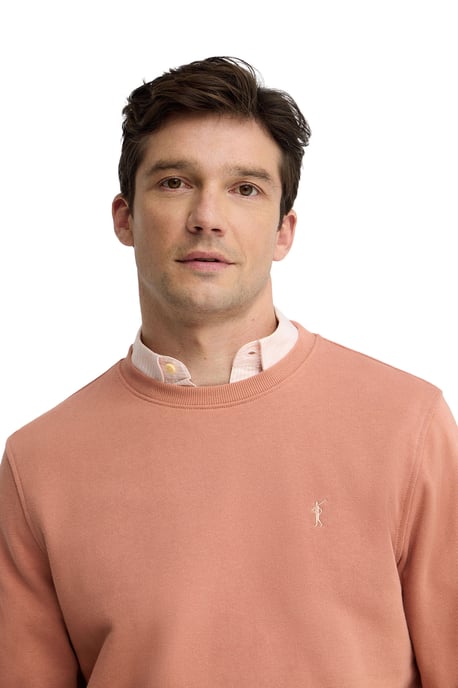 Sweatshirt lachsrosa im Relaxed Fit mit Rigby Go Stickerei - Image 2