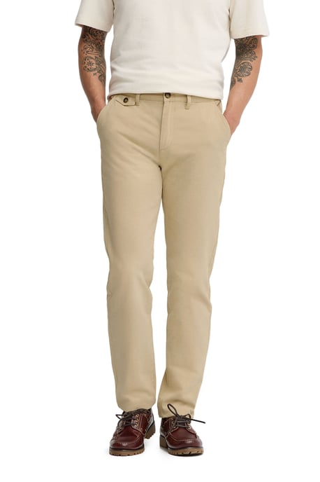 Chinohose beige im Regular Fit mit Polo Club Logo - Image 1