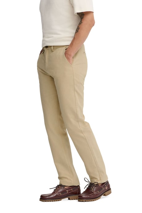 Chinohose beige im Regular Fit mit Polo Club Logo - Image 4