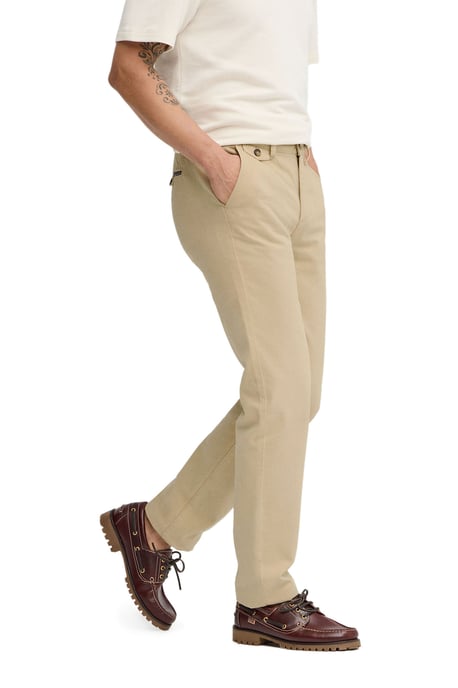 Chinohose beige im Regular Fit mit Polo Club Logo - Image 5
