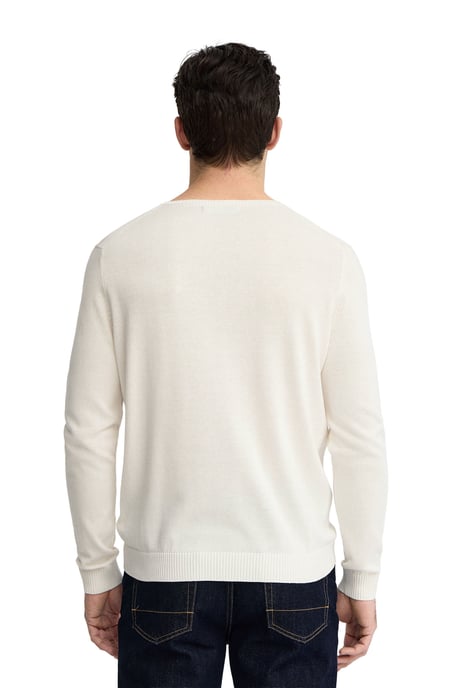 Pullover ecru mit Rundkragen und Rigby Go Logo - Image 3