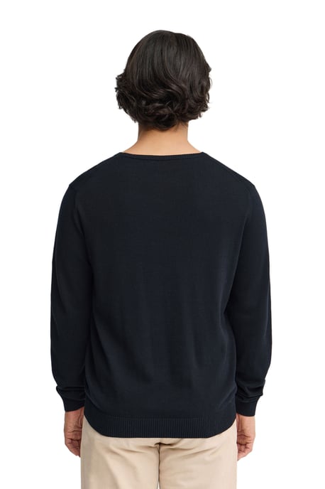 Pullover marineblau mit Rundkragen und Rigby Go Logo - Image 3