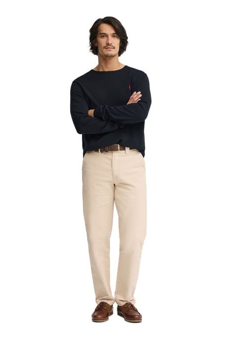 Pullover marineblau mit Rundkragen und Rigby Go Logo - Image 4