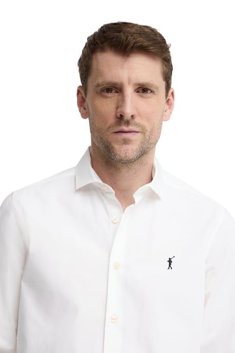 Hemd weiß im Slim Fit mit Rigby Go Logo - Image 2