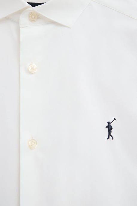Hemd weiß im Slim Fit mit Rigby Go Logo - Image 5