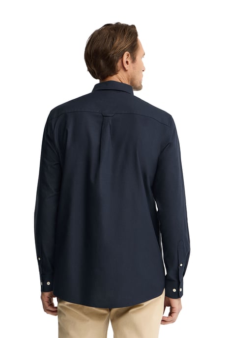 Oxford-Hemd marineblau im Regular Fit mit Rigby Go Logo - Image 3