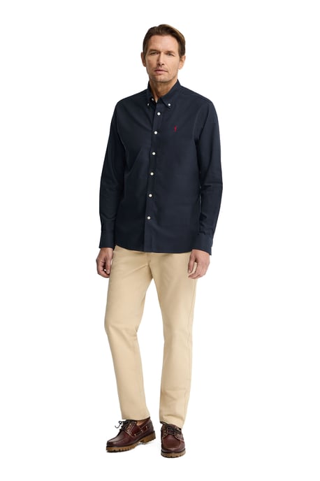 Oxford-Hemd marineblau im Regular Fit mit Rigby Go Logo - Image 4
