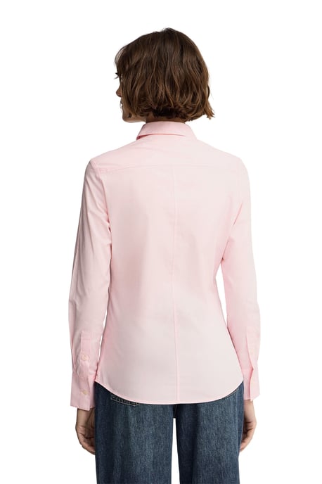 Hemd aus Popeline rosa im Slim Fit mit Rigby Go Stickerei - Image 3