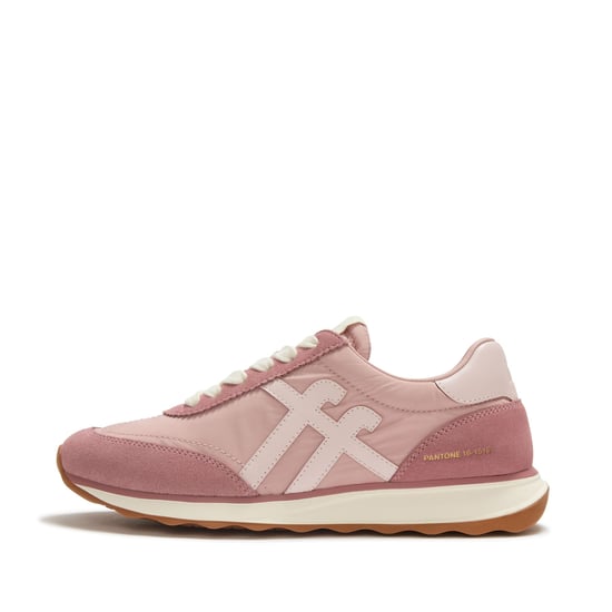 FitFlop X Pantone Retro-Q Wildleder Damen Sneakers in Rose - Image 2