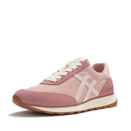 FitFlop X Pantone Retro-Q Wildleder Damen Sneakers in Rose - Image 3
